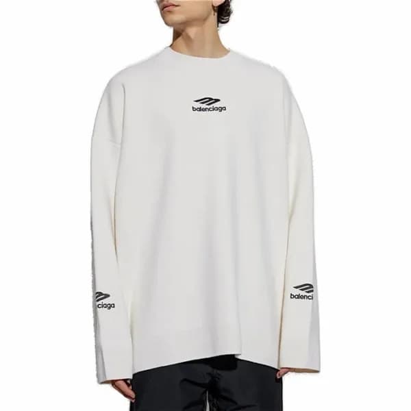 발렌시아가 남성 라운드 긴팔티 - Balenciaga Mens Round Tshirt - bac16623x - 1