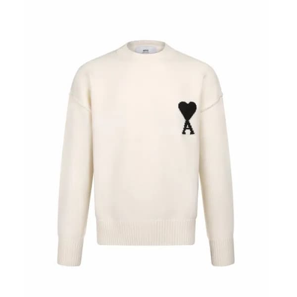 아미 남/녀 라운드 니트 - Ami Unisex Round Knitwear - amc16701x - 1