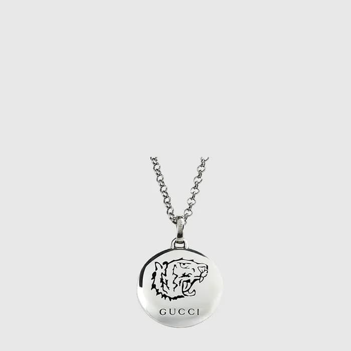 구찌 남성 러브 타이거 네크리스 - Gucci Mens Love Tiger Necklace - acc10849x - 1