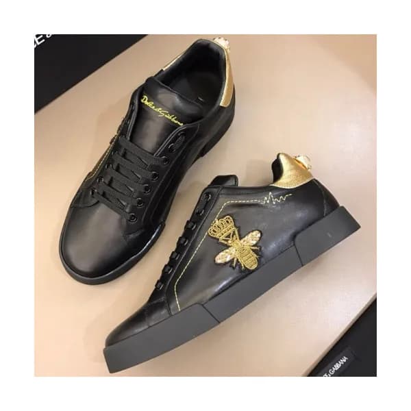 DOLCE&GABBANA 2018 MENS PEARL LEATHER SKEAKERS - 돌… - 1