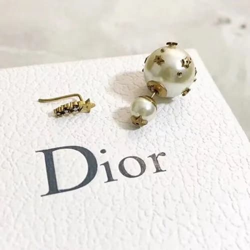 Dior Rose Gold Earring - 디올 여성용 18k도금 로즈 골드 귀걸이 - 1