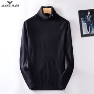 [매장판] Armani 2018 Mens Wool Round Tee - 알마니 남성 울 라… - 1