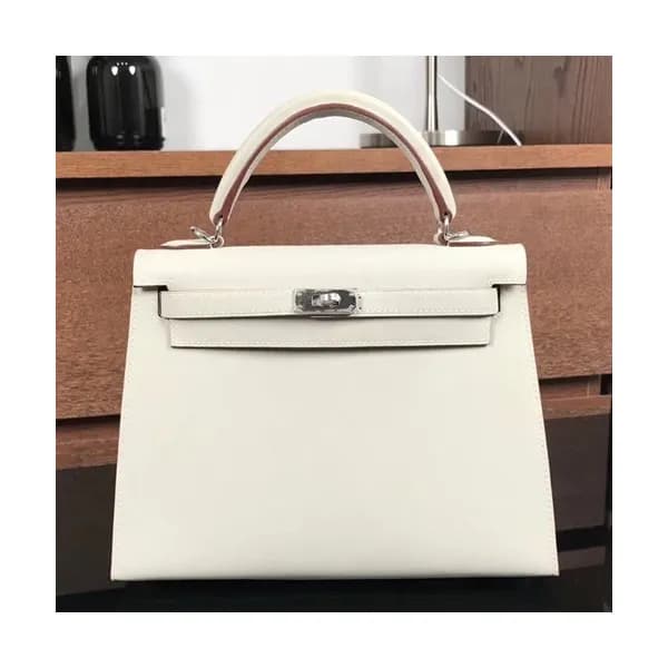Hermes Kelly Swift Leather Tote Shoulder Bag ,25cm… - 1