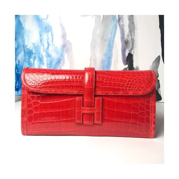 Hermes Crocodile Leather Clutch Bag ,29cm - 에르메스 크… - 1
