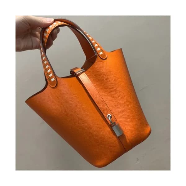 Hermes Picotin Lock Epsom Leather Tote Bag,18cm - … - 1