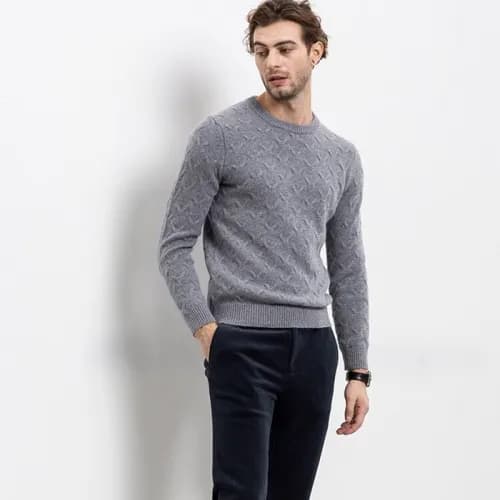 Zegna 2018 Mens 100%Wool Crew-neck Sweater - 제냐 울… - 1