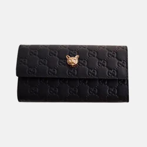 Gucci 2018 Signature Cat Long Wallet - 구찌 시그니처 고양이… - 1