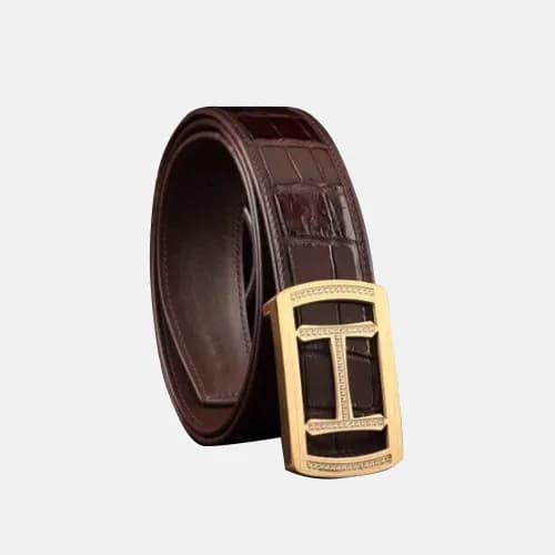 Hermes 2019 Mens Initial Cubic Logo Leather Belt -… - 1