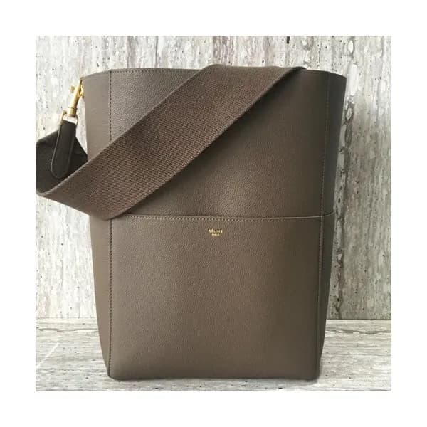 Celine Leather Sangle Shoulder Bag,33CM - 셀린느 레더 상… - 1