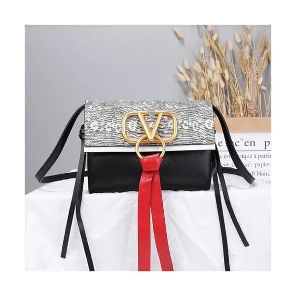Valentino 2019 V-ring Leather Mini Shoudler Bag,21… - 1