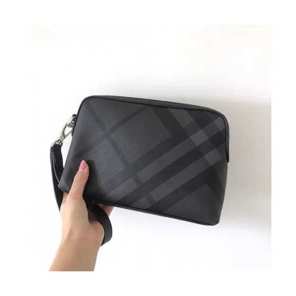 Burberry 2019 Leather Clutch Bag, 25cm - 버버리 2019 … - 1