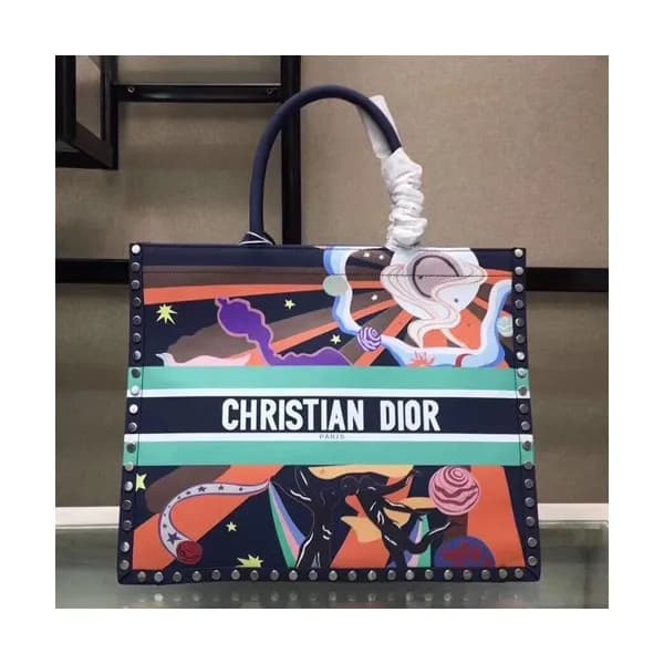 Dior 2019 Women Leather Book Tote Shopper Bag ,41.… - 1
