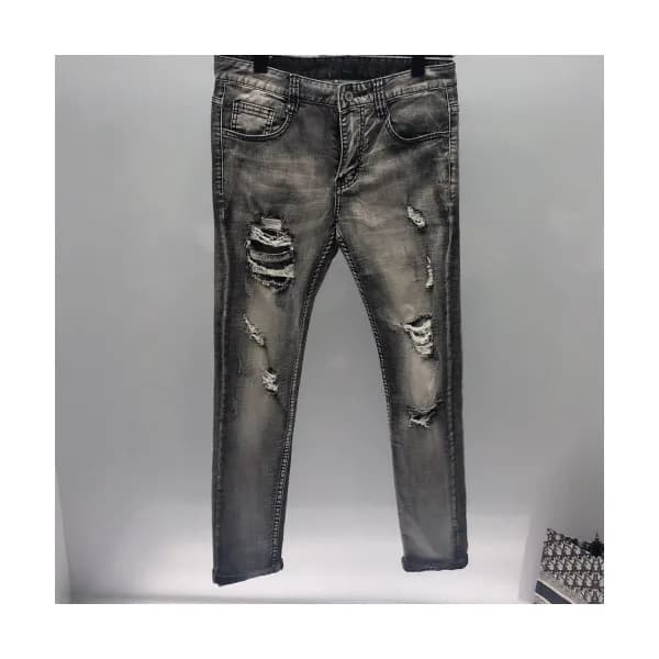 Armani 2019 Mens Steel Logo Slim Fit Denim Pants -… - 1