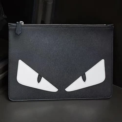 Fendi 2019 Leather Clutch Bag ,28CM - 펜디 2019 레더 남… - 1