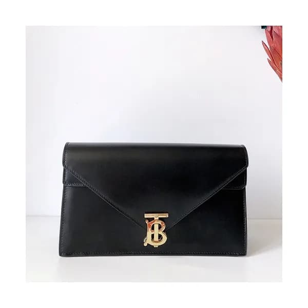 Burberry 2019 TB Leather Clutch Bag , 26cm - 버버리 2… - 1