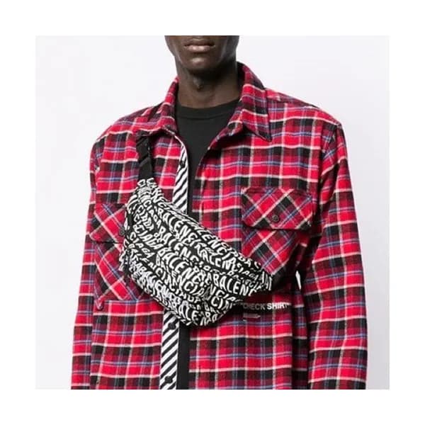 Balenciaga 2019 Canvas Hip Sack Belt Bag,23CM - 발렌… - 1