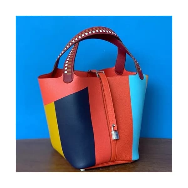 Hermes 2019 Picotin Lock Leather Tote Bag,22cm - 에… - 1
