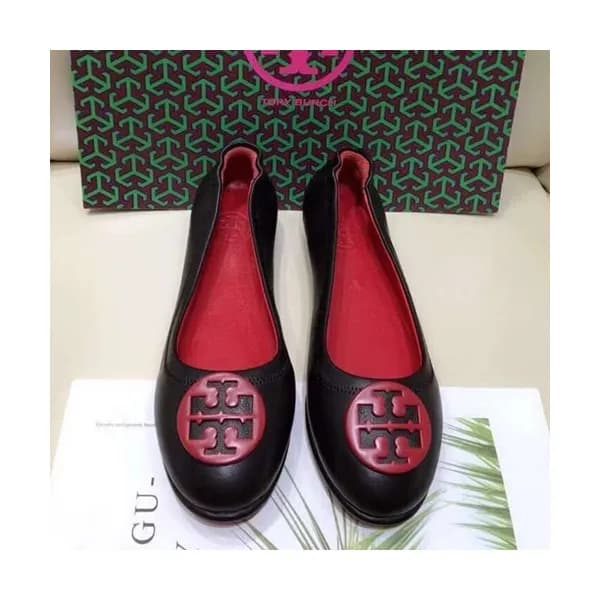 Tory Burch 2019 Ladies Initial Logo Leather Balle… - 1