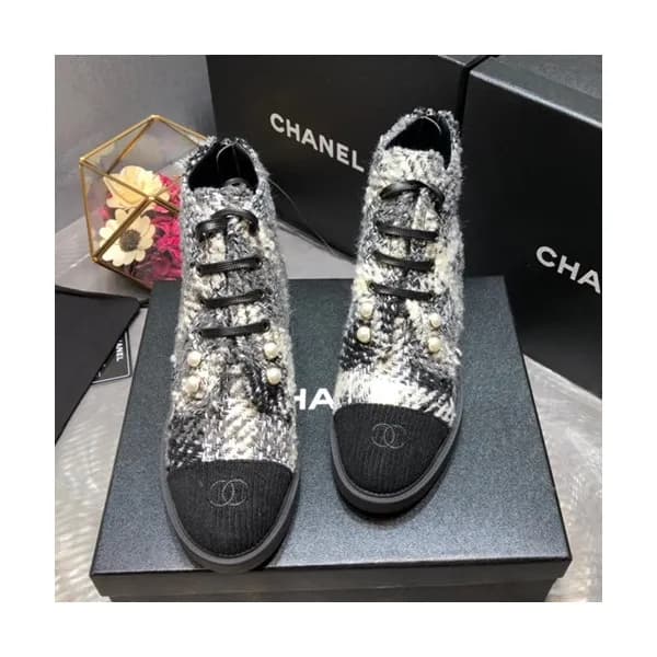 Chanel 2019 Ladies Tweed Boots - 샤넬 2019 여성용 트위드 부… - 1
