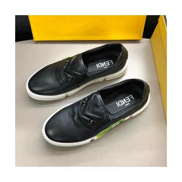 Fendi 2019 Mens Leather Slip On - 펜디 2019 남성용 레더 슬… - 1
