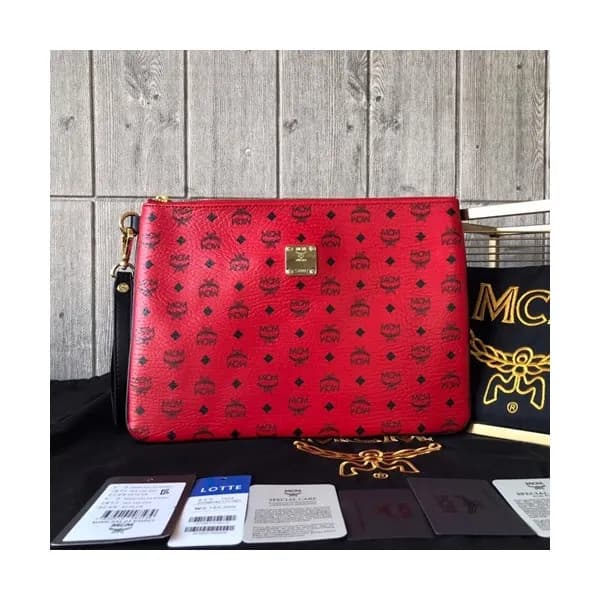 MCM 2019 Visetos Clutch Bag,30cm - 엠씨엠 2019 남여공용 비… - 1