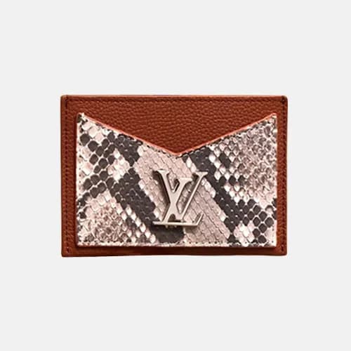 Louis Vuitton 2019 Lock Me Leather Card Purse M970… - 1