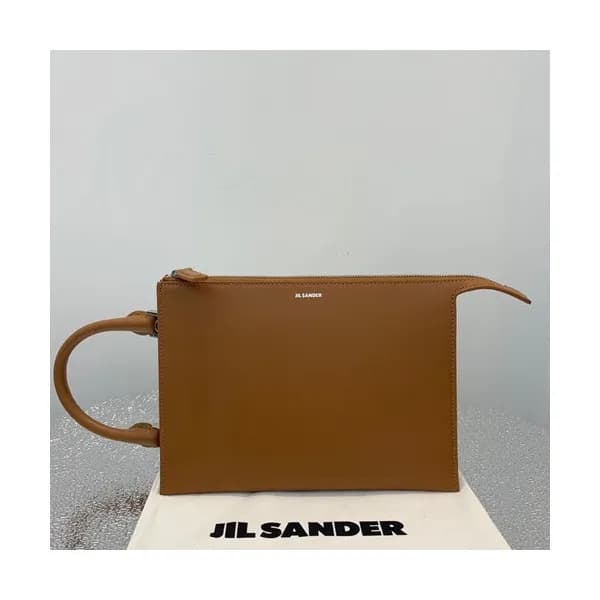 Jil Sander 2019 Tootie Leather Clutch Bag / Tote S… - 1
