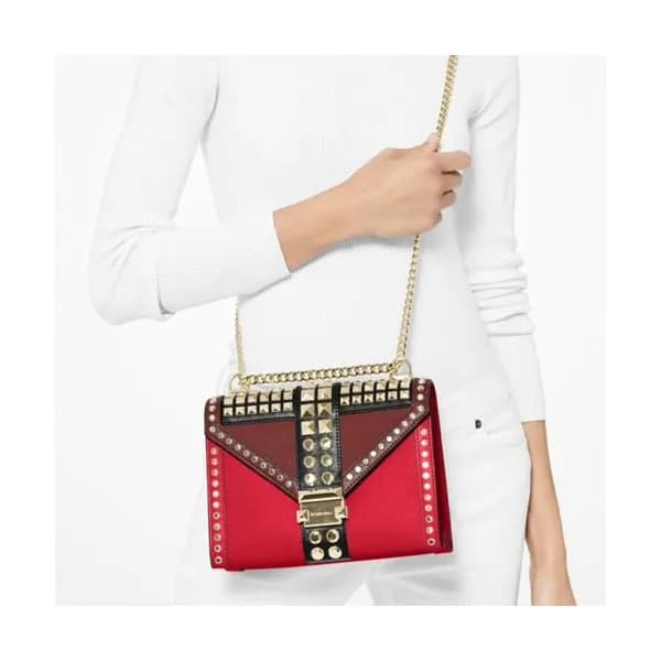 Michael Kors 2019 Leather Chain Shoulder Bag, 24CM… - 1