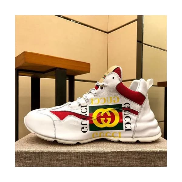 Gucci 2019 Mens Leather Sneakers - 구찌 2019 남성용 레더 … - 1