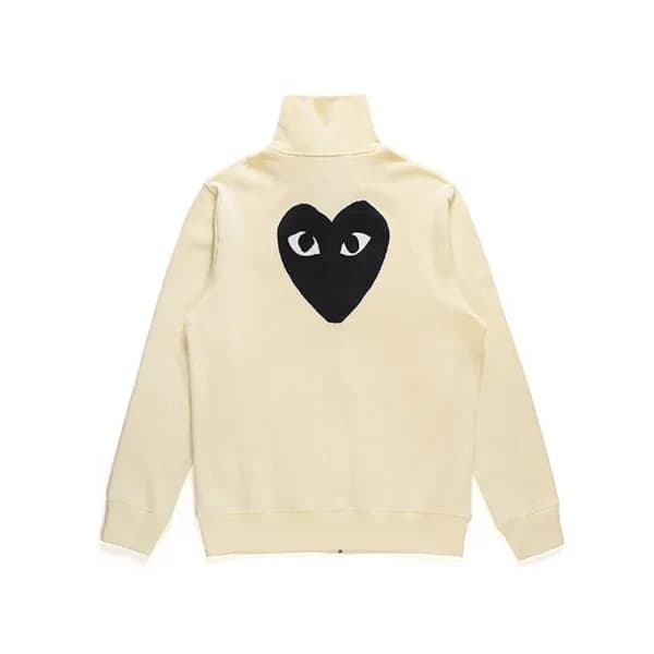 Cdgplay 2019 Unisex Logo Cotton Zip-up Tshirts - 꼼… - 1