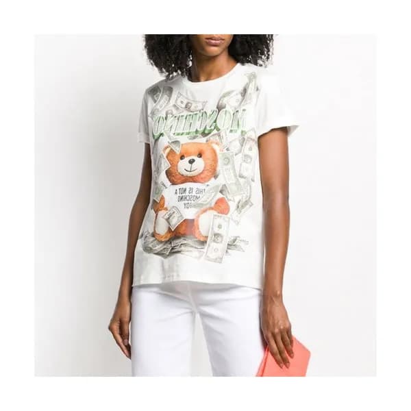 [모스키노]Moschino 2019 Mm/Wm Logo Cotton Short Sleeve… - 1