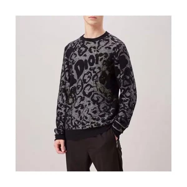 [디올]Dior 2020 Mens Retro Logo Crew-neck Wool Sweat… - 1