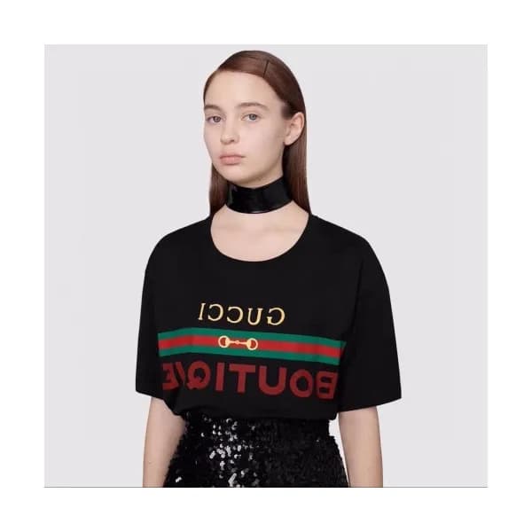 [매장판]Gucci 2020 Mm/Wm Logo Cotton Crew neck Short … - 1