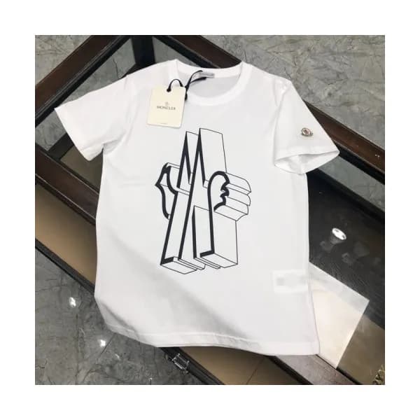 [매장판]Moncler 2020 Mens Logo Silket Crew-neck Short… - 1