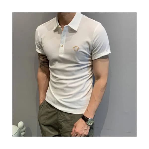 [베르사체]Versace 2020 Mens Logo Silket Short Sleeved … - 1