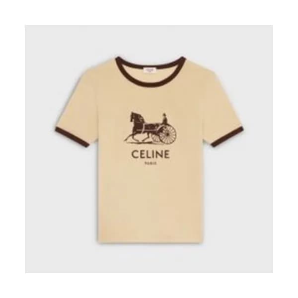 Celine 2020 Mm/Wm Hedi Slimane Logo Cotton Short S… - 1