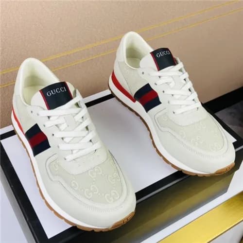 Gucci 2020 Men's Leather Sneakers - 구찌 2020 남성… - 1