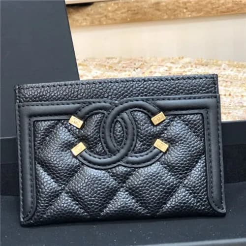 Chanel 2021 Women's Leather Card purse,11cm - … - 1