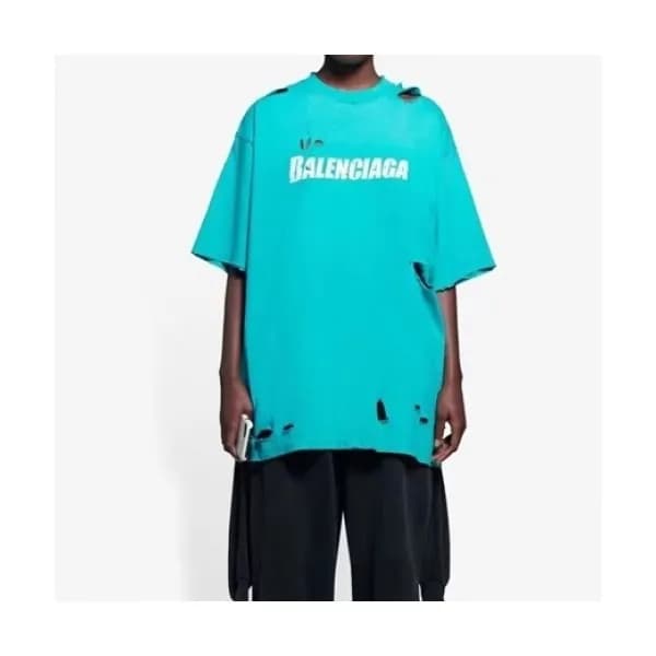 [발렌시아가]Balenciaga 2021 Mm/Wm Logo Cotton Short Sle… - 1