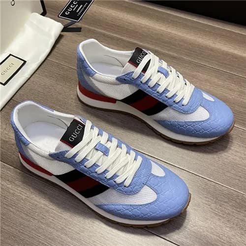 [매장판]Gucci 2021 Men's Leather Sneakers,GUCS143… - 1