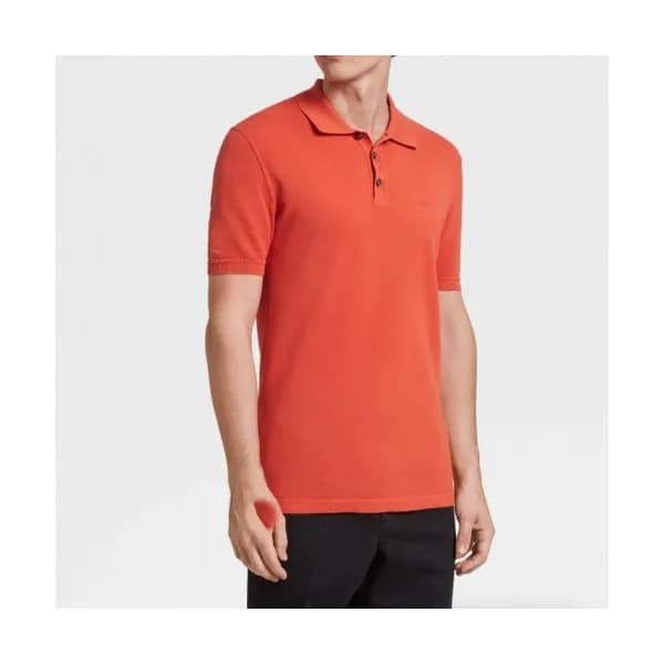 Ermenegildo Zegna Mens Business Short Sleeved Pol… - 1