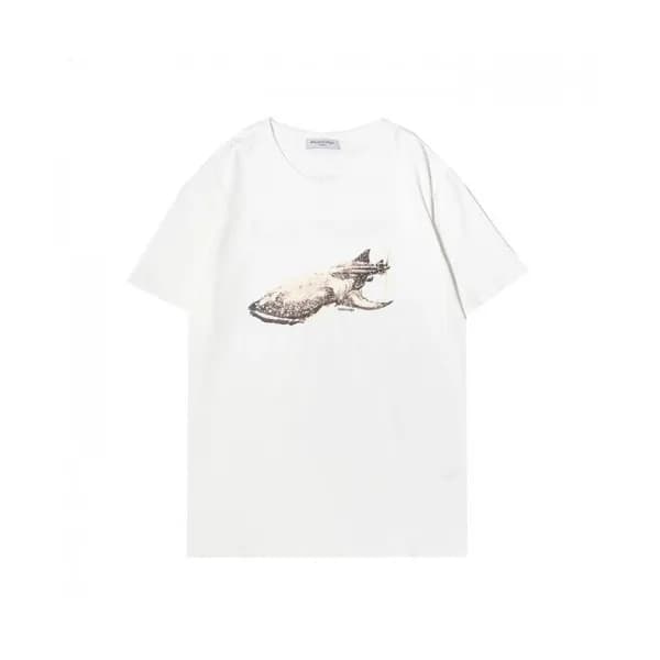 Balenciaga Mm/Wm Logo Cotton Short Sleeved Tshirt… - 1