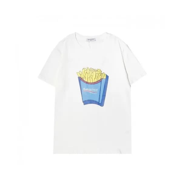 Balenciaga Mm/Wm Logo Cotton Short Sleeved Tshirt… - 1