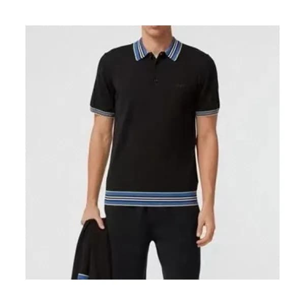 Burberry Mens Logo Cotton Short Sleeved Tshirts B… - 1
