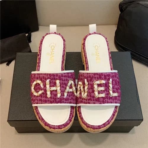 Chanel 2021 Women's Embroidery Slipper,CHAS063… - 1