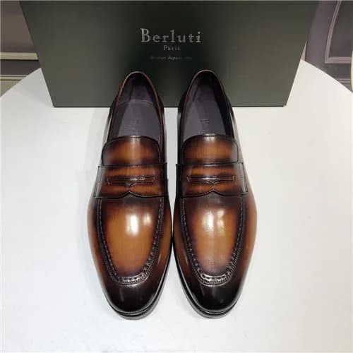 Berluti 2021 Men's Leather Oxford Shoes,BERTS0… - 1