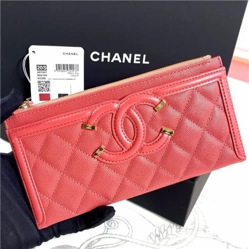 Chanel 2021 Women's Leather Wallet,19cm,CHAW01… - 1