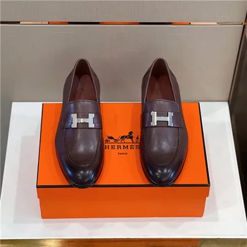Hermes 2021 Men's Leather Loafer,HERS0529 - 에르… - 1