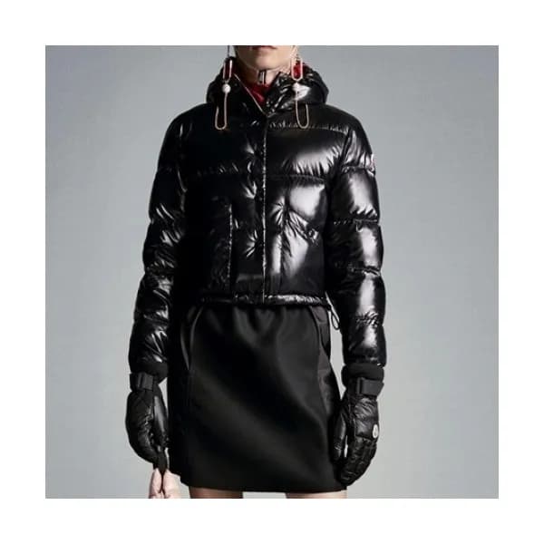Moncler Womens Patch Logo Modern Duck Down Short… - 1