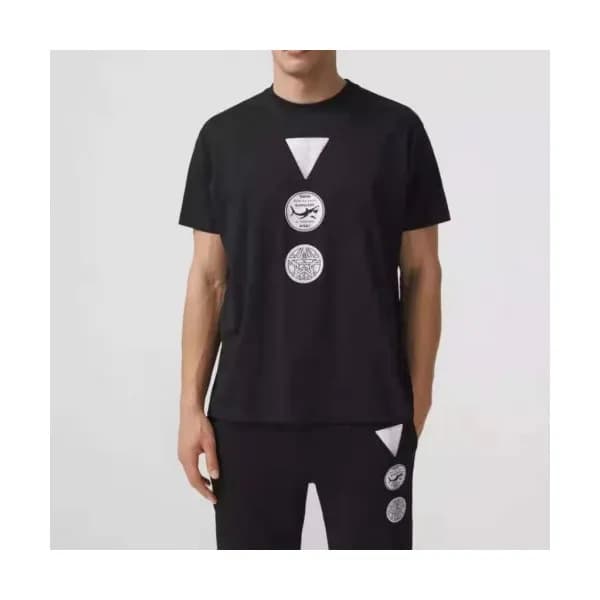Burberry Mm/Wm Logo Cotton Short Sleeved Tshirts … - 1
